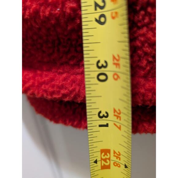 Rowdy Gentleman Vest Men's XXL Red Cream Fleece 1/4 Zip Hiking Outdoors Preppy - Picture 11 of 11